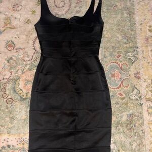 bebe Black Mini Dress with sheet Cut Out